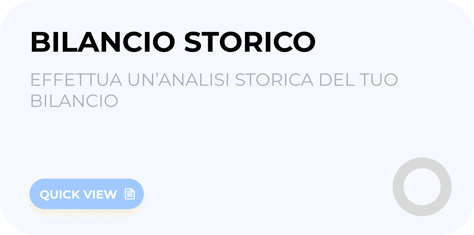 Bilancio Storico
